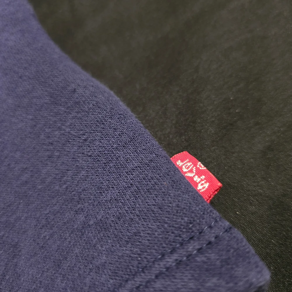 Levis Girls High Rise Fleece Hoodie Arm‎ Stripes Blue Yellow Size Medium 10/12